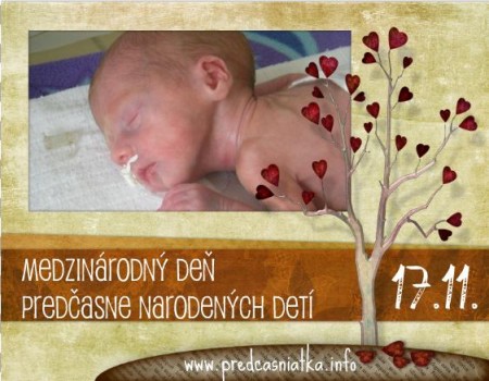 17.11. - Medzinárodný deň predčasne narodených detí